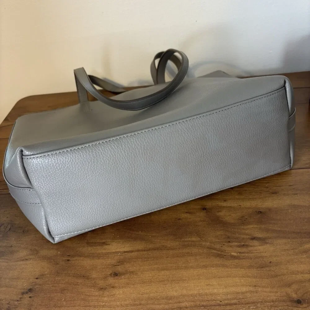 Anne Klein Gray Large Shoulder Tote Bag Purse
